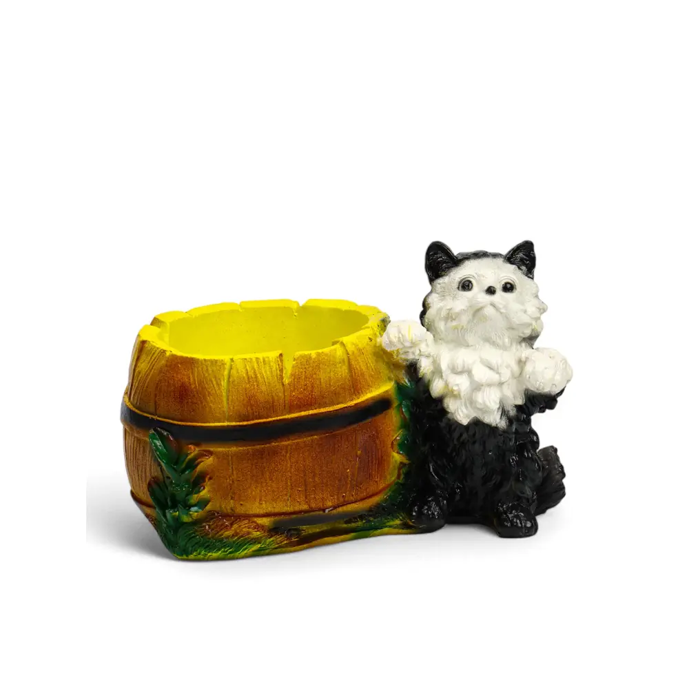 Фото 11 Фигурное кашпо Хорошие Сувениры Котенок с бочкой 871813 23x14x15 см 4 л Фото 11 Фигурное кашпо Хорошие Сувениры Котенок с бочкой 871813 23x14x15 см 4 л