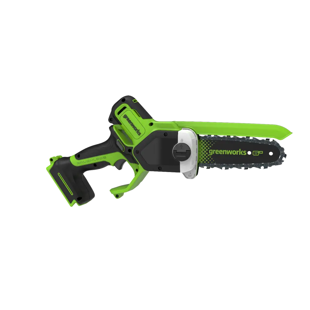 Фото 2 Цепная пила аккумуляторная Greenworks Gd24cs15 24 В шина 15 см АКБ и ЗУ не в комплекте Фото 2 Цепная пила аккумуляторная Greenworks Gd24cs15 24 В шина 15 см АКБ и ЗУ не в комплекте