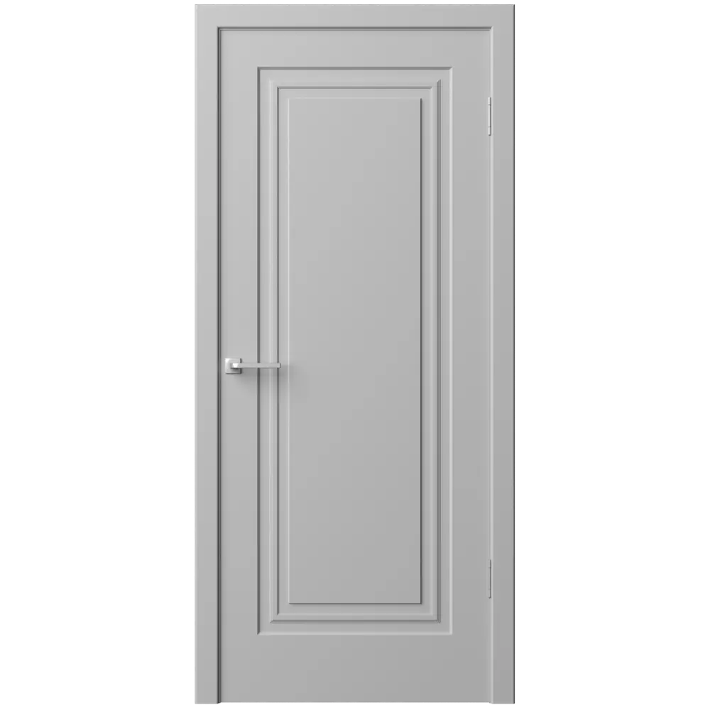 Фото 2 Дверь межкомнатная глухая Комфорт-1 60x210 см эмаль цвет гейнсборо с замком и петлями