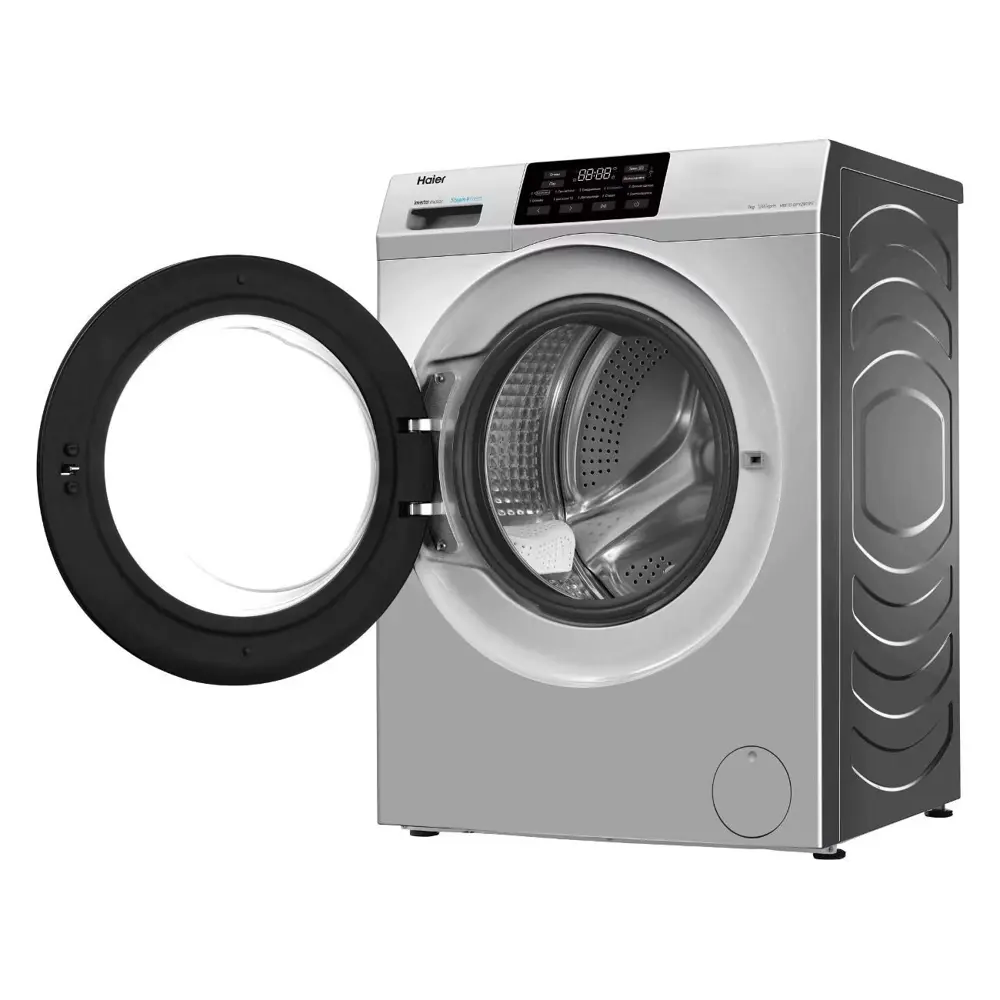 Фото 3 Стиральная машина Haier Hw70-bp12919s 60x85x46 см 6.5 кг цвет серебристый Фото 3 Стиральная машина Haier Hw70-bp12919s 60x85x46 см 6.5 кг цвет серебристый