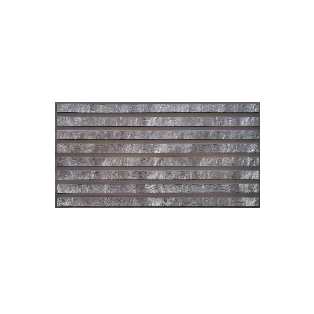 Фото Комплект панелей ПВХ Grace Рейки серый гранит 970x500x3мм 4.9м² 10шт