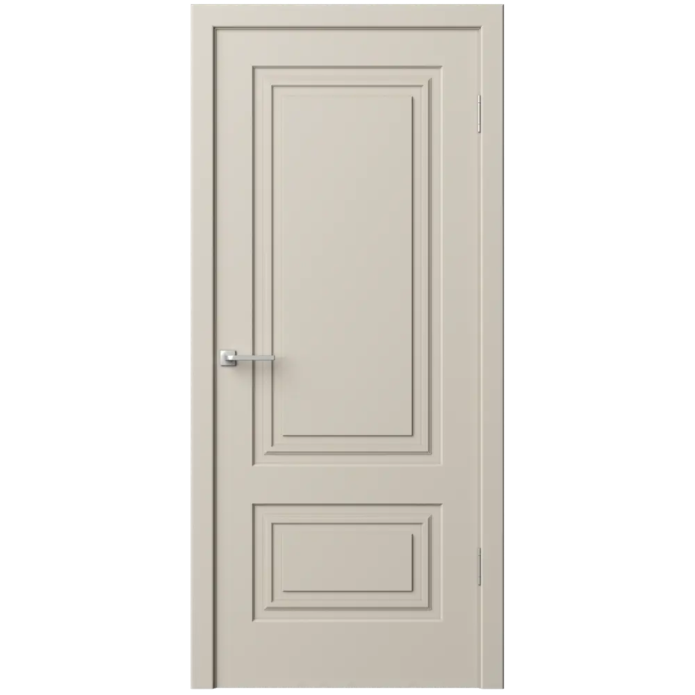 Фото 2 Дверь межкомнатная глухая Комфорт-2 90x230 см эмаль цвет мокко с замком и петлями Фото 2 Дверь межкомнатная глухая Комфорт-2 90x230 см эмаль цвет мокко с замком и петлями