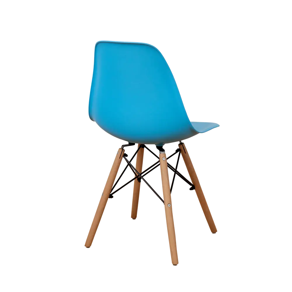 Фото 6 Стул кухонный Derstuhl Wood 45x82x46 см полипропилен цвет голубой Фото 6 Стул кухонный Derstuhl Wood 45x82x46 см полипропилен цвет голубой