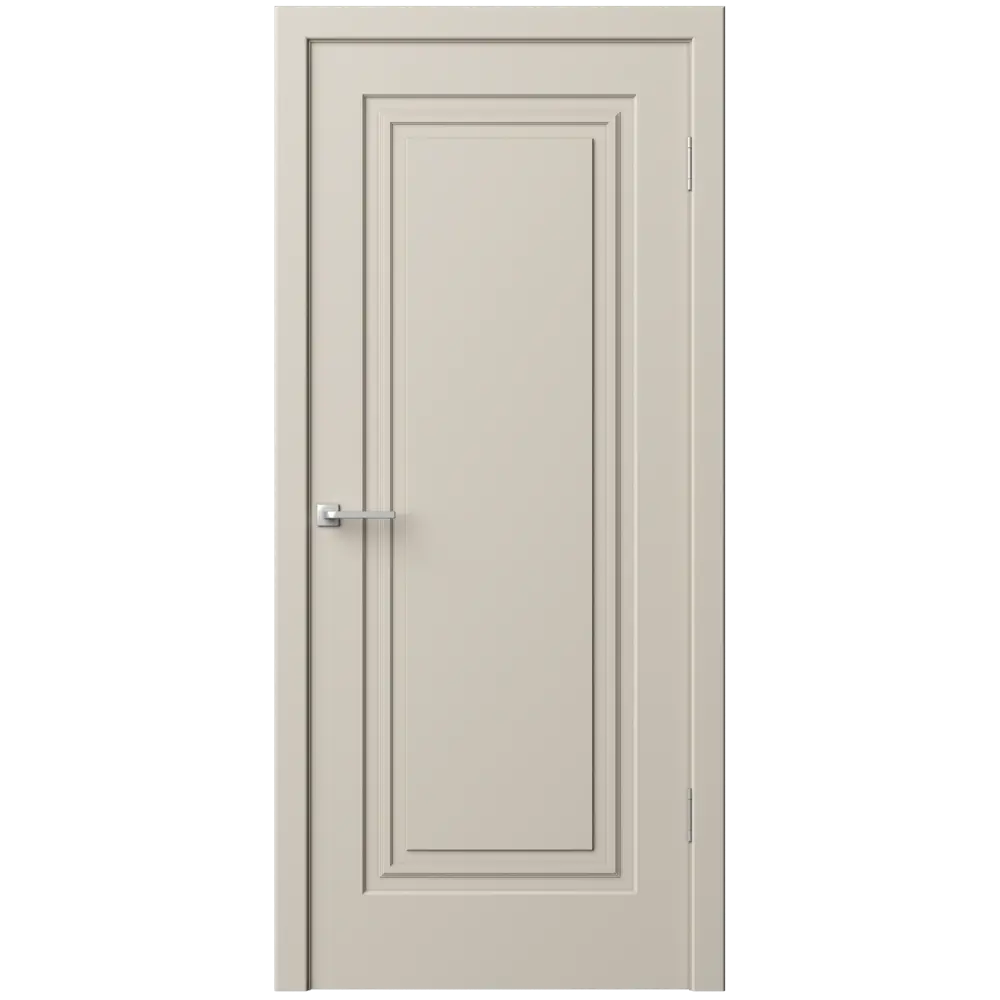 Фото 2 Дверь межкомнатная глухая Комфорт-1 80x230 см эмаль цвет мокко с замком и петлями