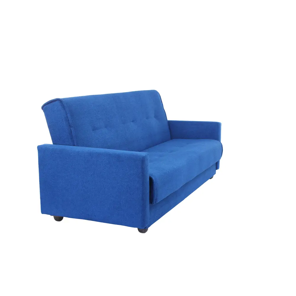 Фото 5 Диван раскладной Meblines Милан 215x96x95 см велюр цвет астра синяя Фото 5 Диван раскладной Meblines Милан 215x96x95 см велюр цвет астра синяя