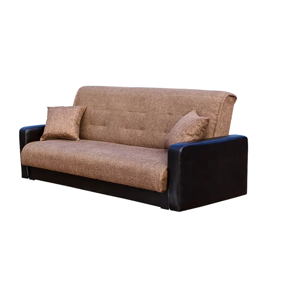 Фото 2 Диван раскладной Meblines Лондон 215x90x90 см рогожка цвет inario коричневая Фото 2 Диван раскладной Meblines Лондон 215x90x90 см рогожка цвет inario коричневая