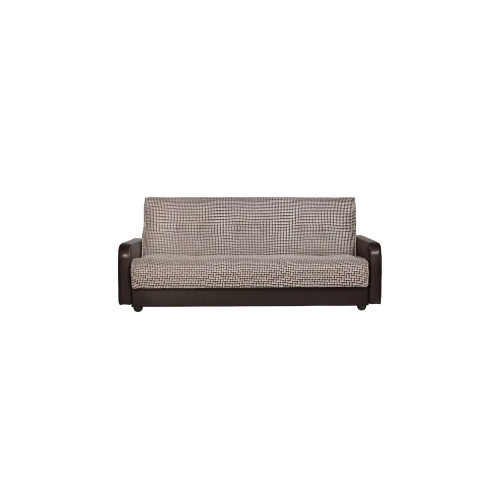Фото Диван раскладной Meblines Лондон 215x100x100 см рогожка цвет inario микс коричневый