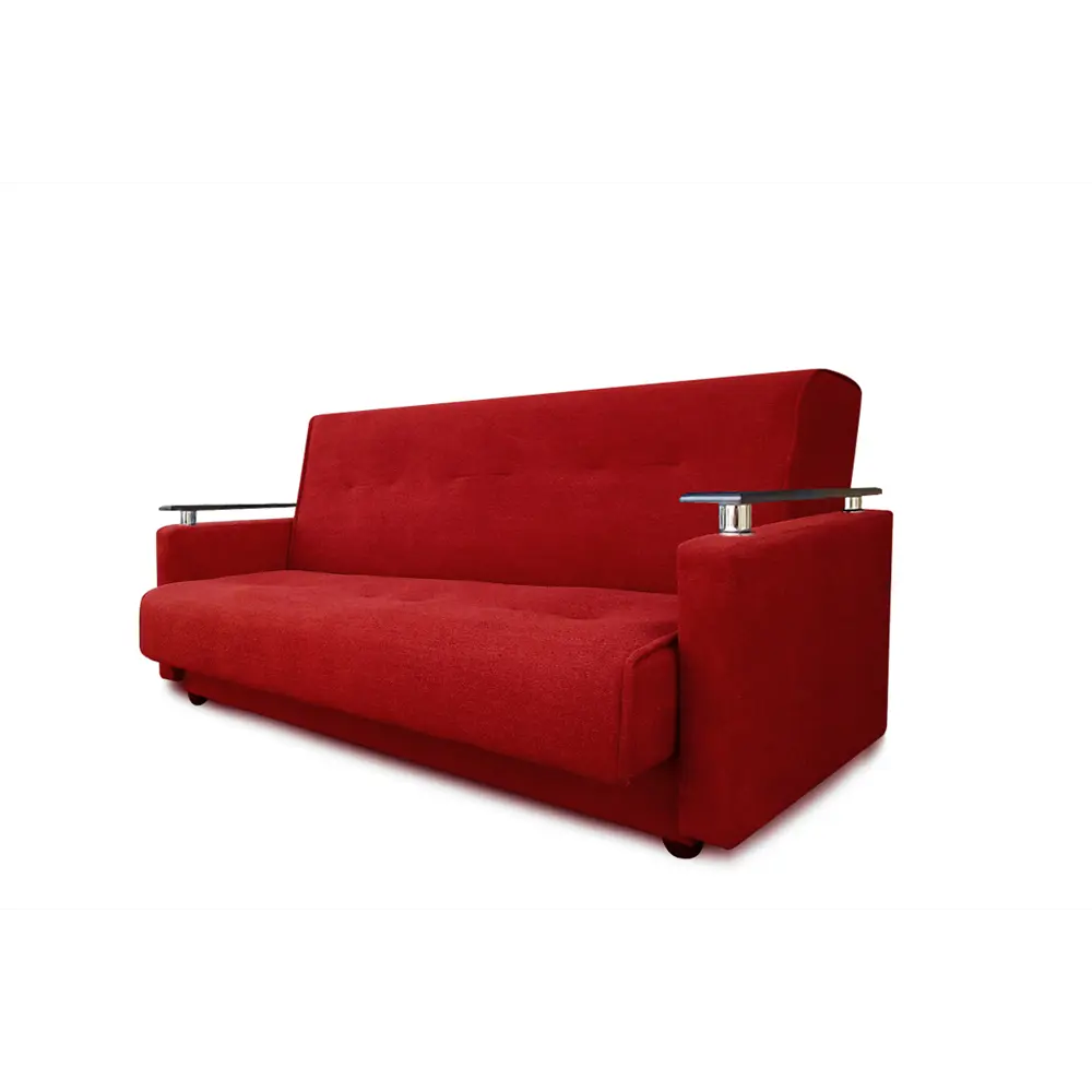 Фото 4 Диван раскладной Meblines Милан Люкс 215x96x95 см велюр цвет астра красная Фото 4 Диван раскладной Meblines Милан Люкс 215x96x95 см велюр цвет астра красная