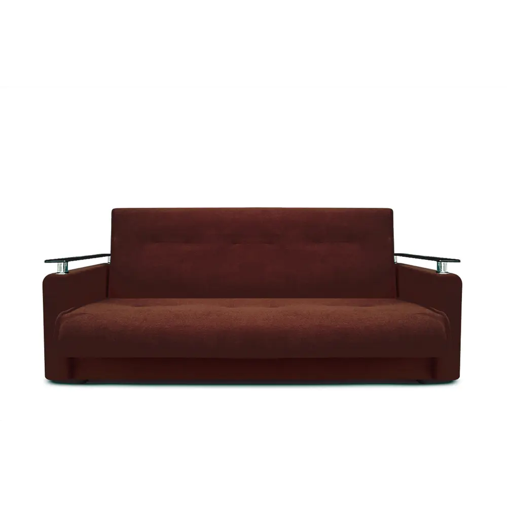 Фото Диван раскладной Meblines Милан Люкс 215x100x100 см велюр цвет астра коричневая Фото Диван раскладной Meblines Милан Люкс 215x100x100 см велюр цвет астра коричневая