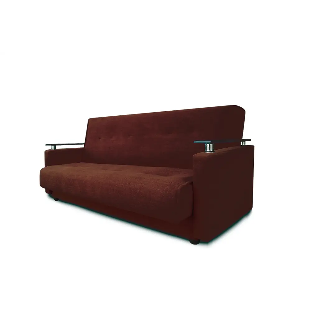 Фото 3 Диван раскладной Meblines Милан Люкс 215x100x100 см велюр цвет астра коричневая Фото 3 Диван раскладной Meblines Милан Люкс 215x100x100 см велюр цвет астра коричневая