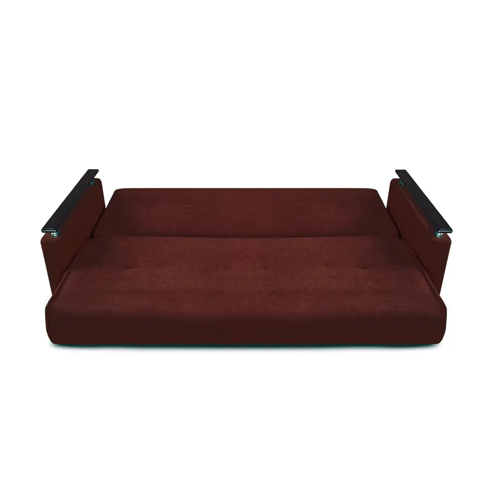 Фото 4 Диван раскладной Meblines Милан Люкс 215x100x100 см велюр цвет астра коричневая Фото 4 Диван раскладной Meblines Милан Люкс 215x100x100 см велюр цвет астра коричневая