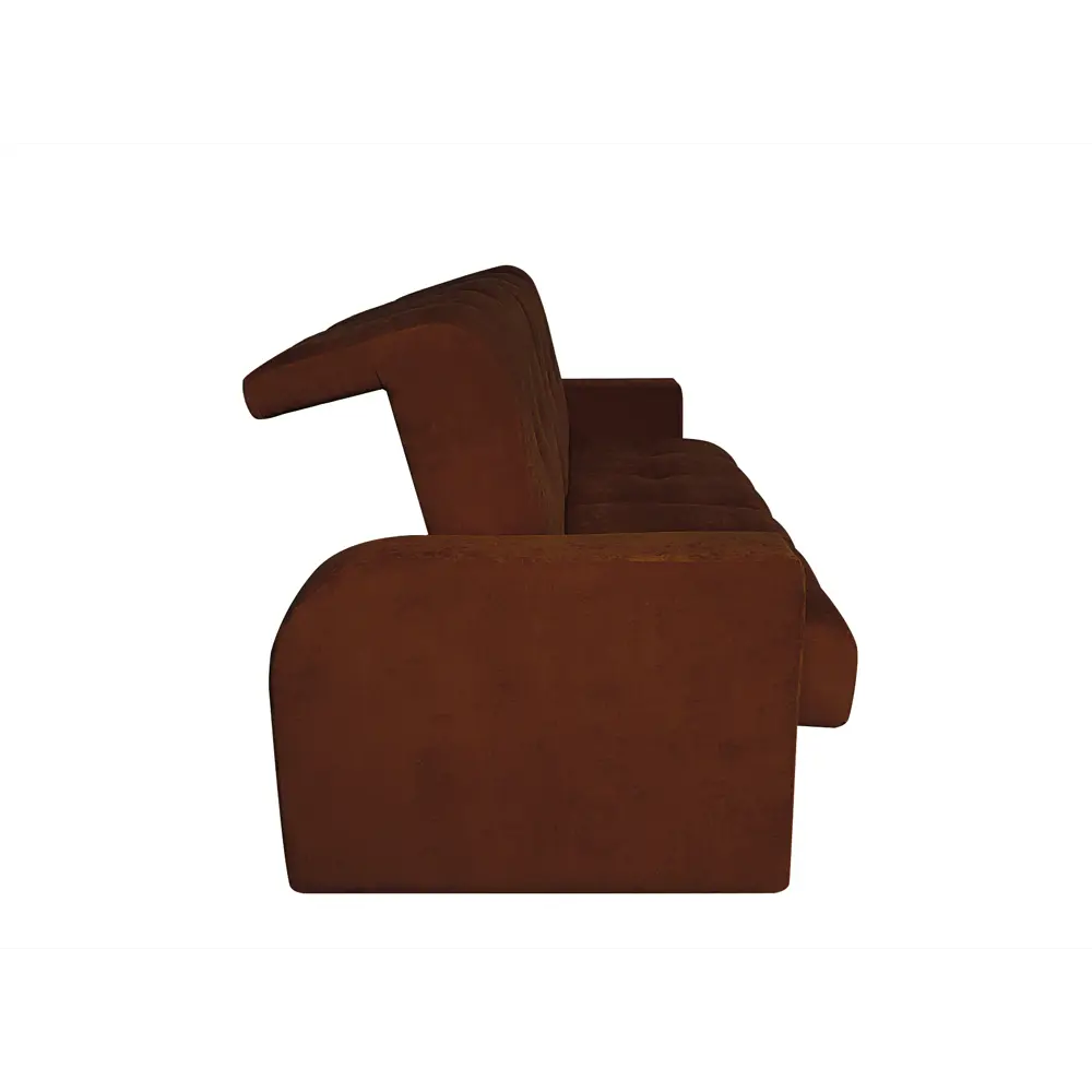 Фото 4 Диван раскладной Meblines Марсель 236x90x95 см велюр цвет коричневый Фото 4 Диван раскладной Meblines Марсель 236x90x95 см велюр цвет коричневый