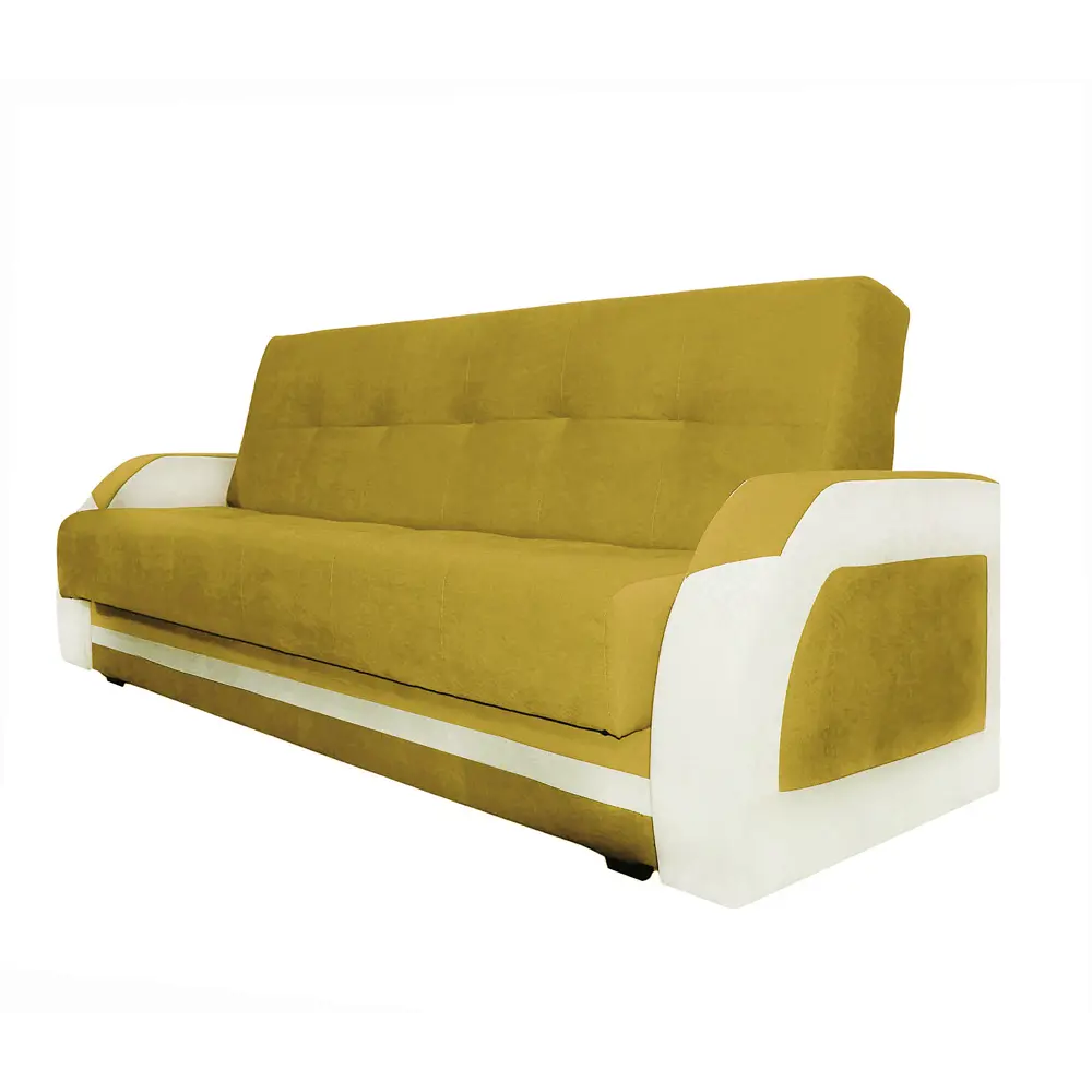 Фото 3 Диван раскладной Meblines Феникс 220x100x90 см велюр цвет кабрио желтый Фото 3 Диван раскладной Meblines Феникс 220x100x90 см велюр цвет кабрио желтый