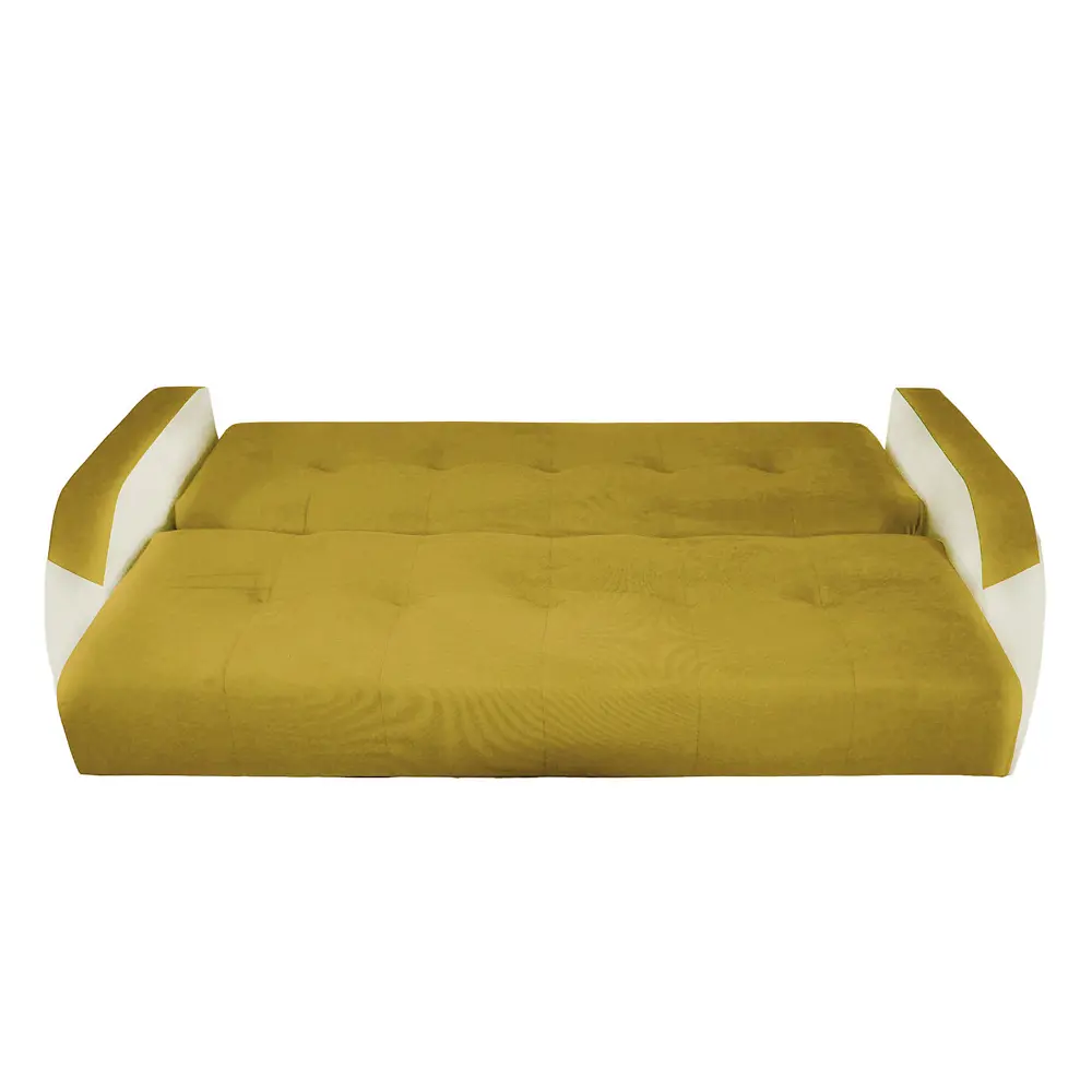 Фото 5 Диван раскладной Meblines Феникс 220x100x90 см велюр цвет кабрио желтый Фото 5 Диван раскладной Meblines Феникс 220x100x90 см велюр цвет кабрио желтый