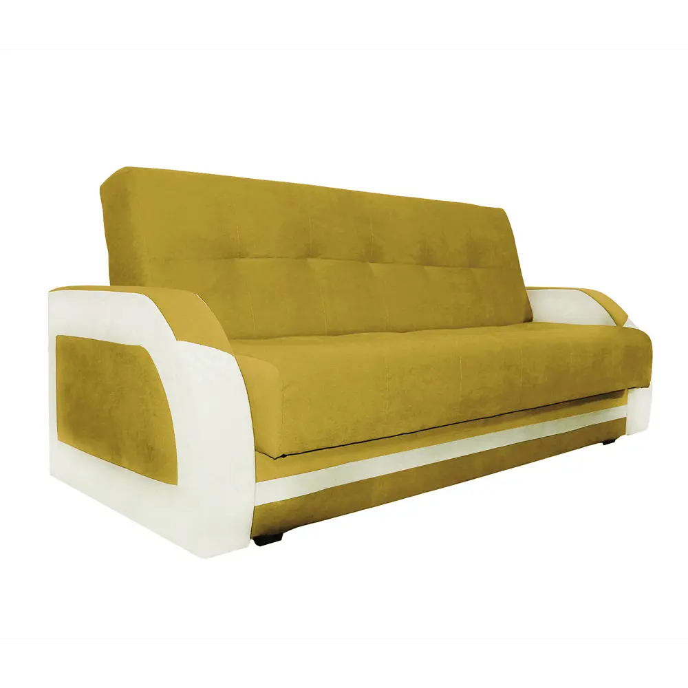 Фото 2 Диван раскладной Meblines Феникс 220x100x90 см велюр цвет кабрио желтый Фото 2 Диван раскладной Meblines Феникс 220x100x90 см велюр цвет кабрио желтый