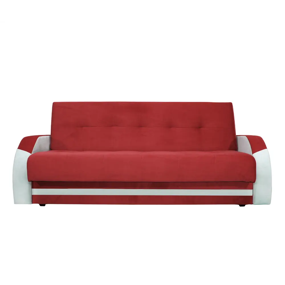Фото Диван раскладной Meblines Феникс 220x107x97 см велюр цвет кабрио красный Фото Диван раскладной Meblines Феникс 220x107x97 см велюр цвет кабрио красный