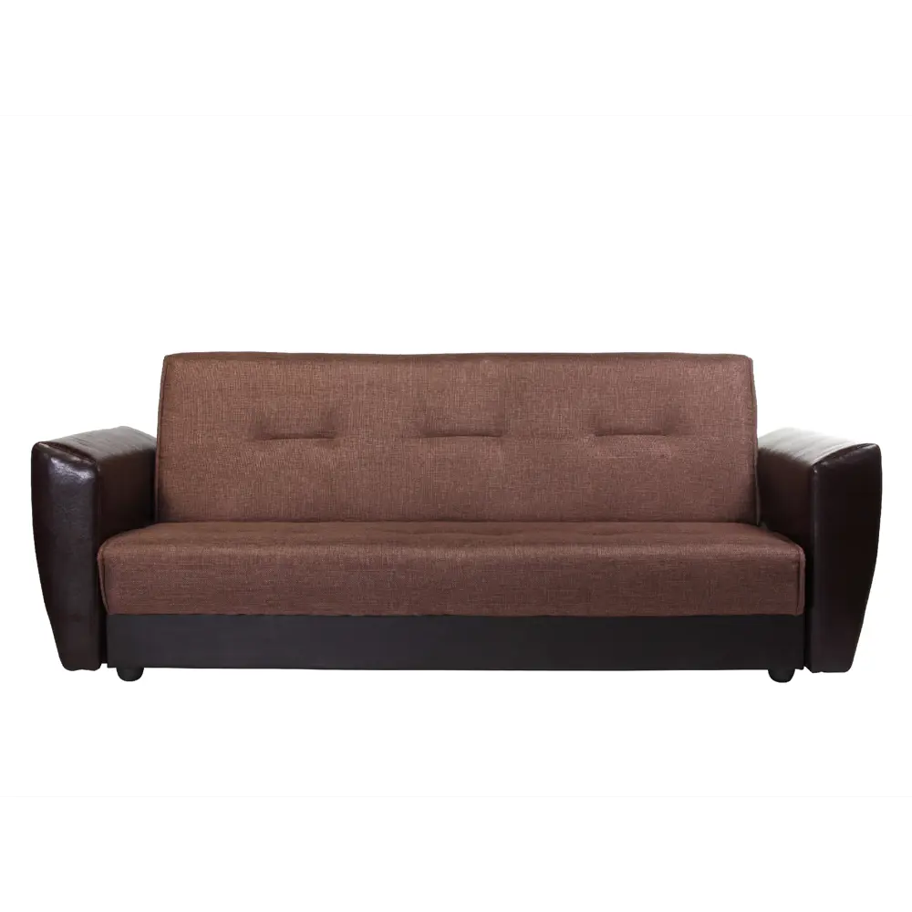 Фото Диван раскладной Meblines Амстердам 225x95x90 см рогожка цвет inario коричневая Фото Диван раскладной Meblines Амстердам 225x95x90 см рогожка цвет inario коричневая