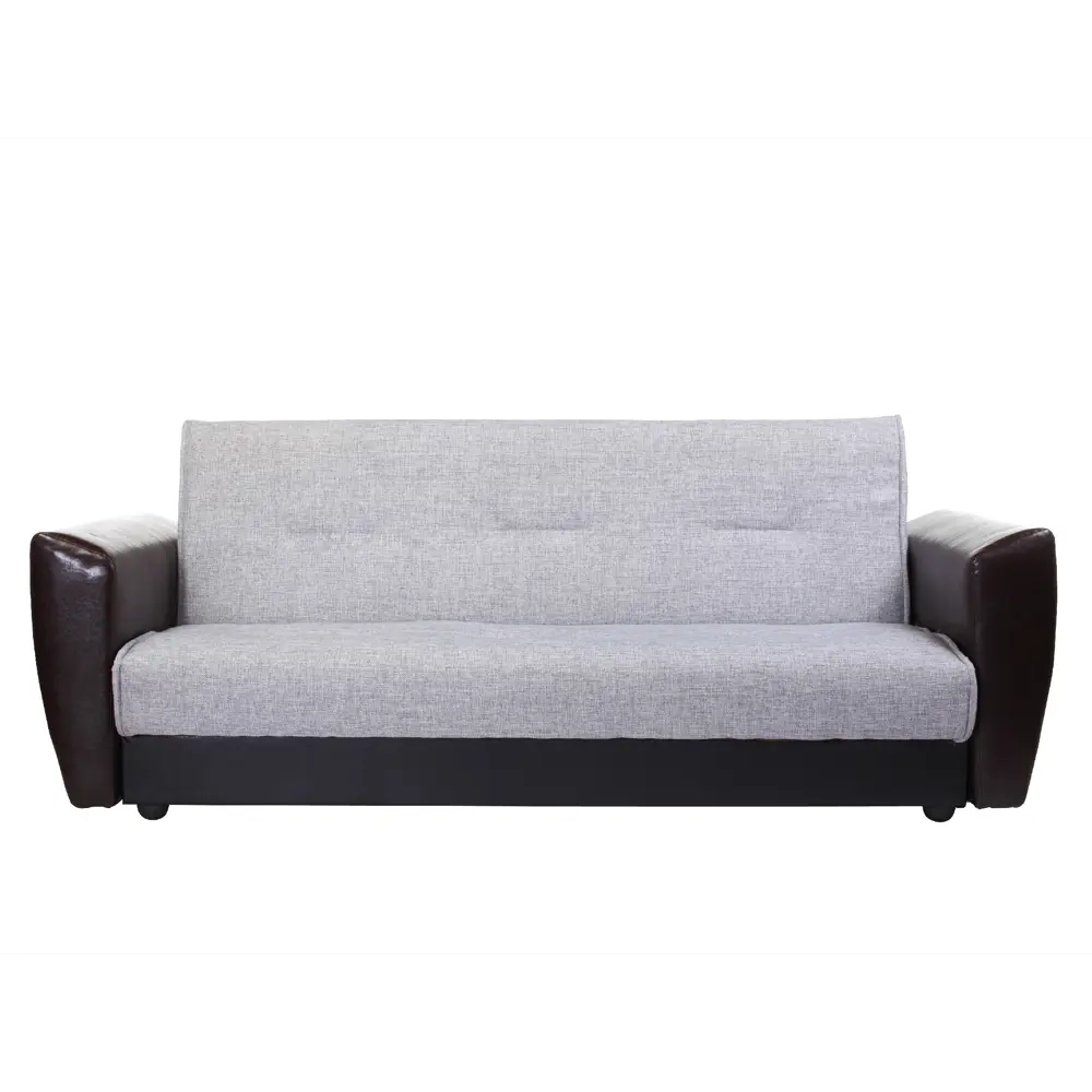 Фото Диван раскладной Meblines Амстердам 225x100x100 см рогожка цвет inario серая Фото Диван раскладной Meblines Амстердам 225x100x100 см рогожка цвет inario серая