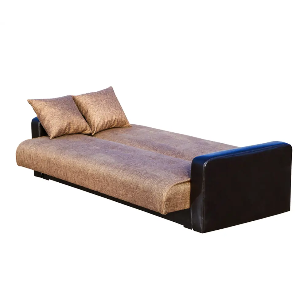 Фото 3 Диван раскладной Meblines Лондон 215x100x100 см рогожка цвет inario коричневая Фото 3 Диван раскладной Meblines Лондон 215x100x100 см рогожка цвет inario коричневая