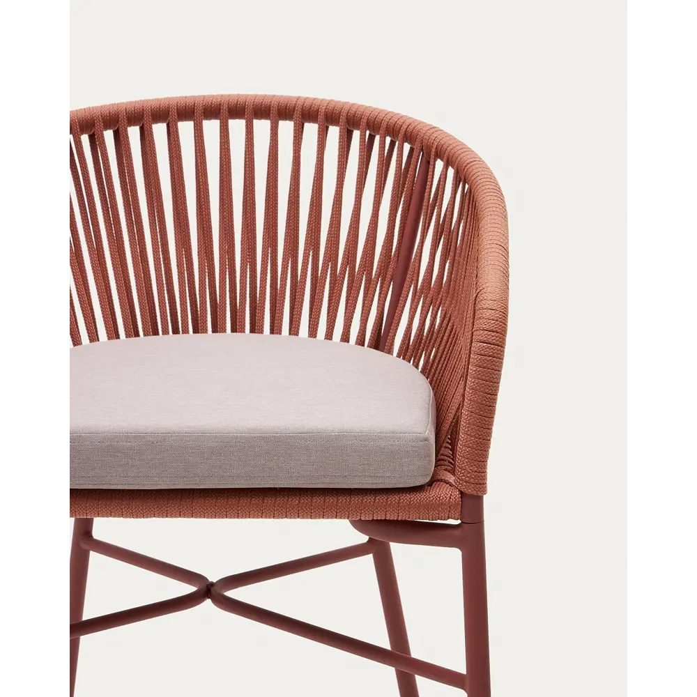 Фото 2 Полубарный стул La forma 50x85 см цвет терракотовый