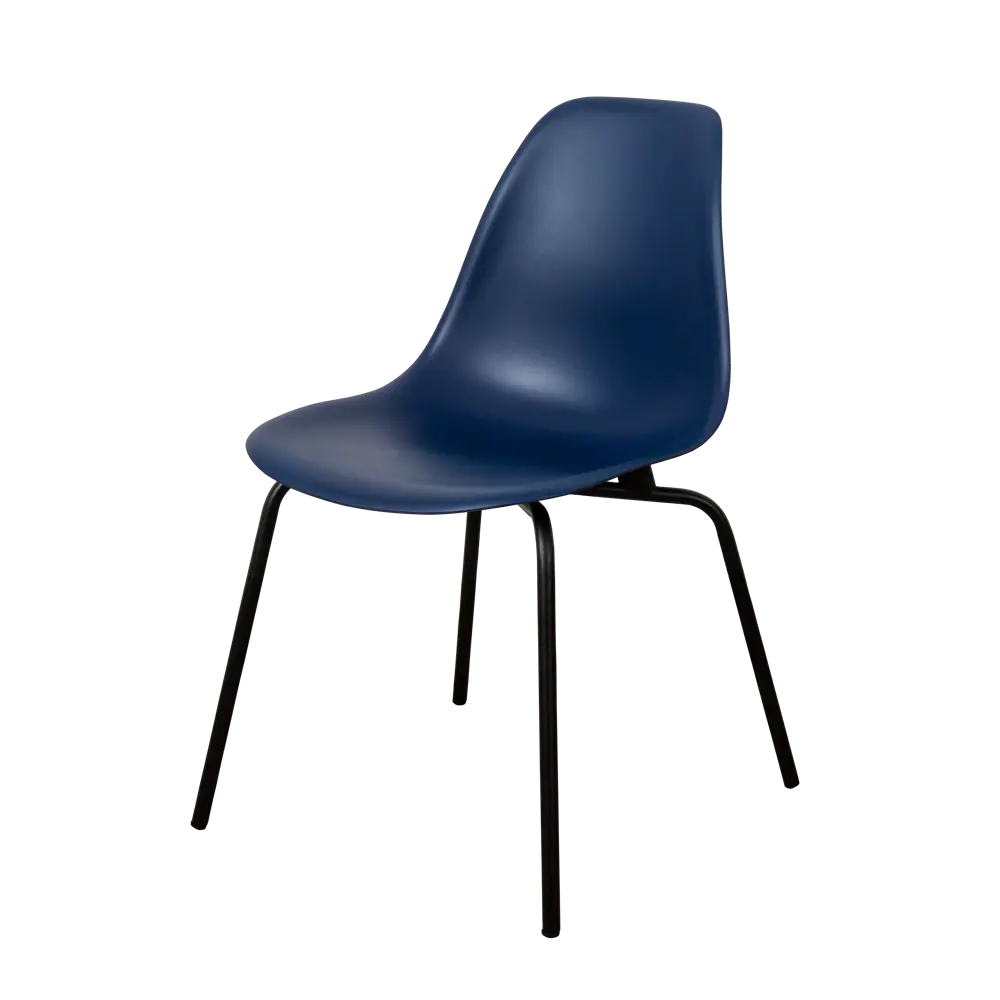 Фото 3 Стул кухонный Derstuhl Elegant black 45x82x46 см полипропилен цвет темно-синий