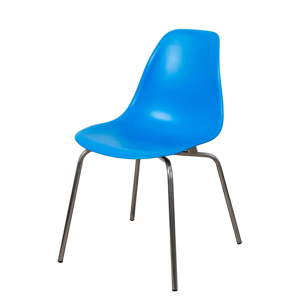 Фото 3 Стул кухонный Derstuhl Elegant chrom 45x82x46 см полипропилен цвет синий Фото 3 Стул кухонный Derstuhl Elegant chrom 45x82x46 см полипропилен цвет синий