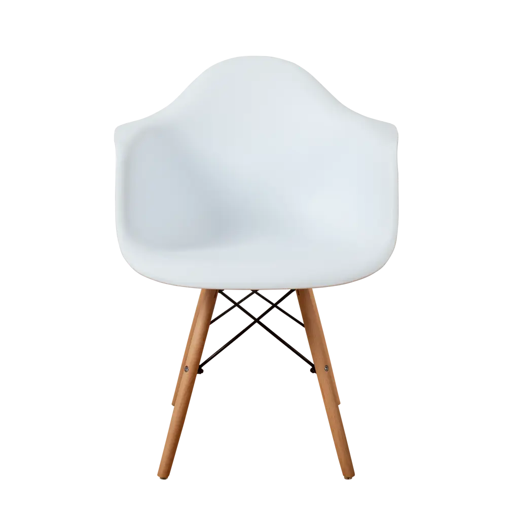 Фото 4 Комплект кухонных стульев 2 шт Derstuhl 330 wood 43x82x60 см полипропилен цвет белый Фото 4 Комплект кухонных стульев 2 шт Derstuhl 330 wood 43x82x60 см полипропилен цвет белый