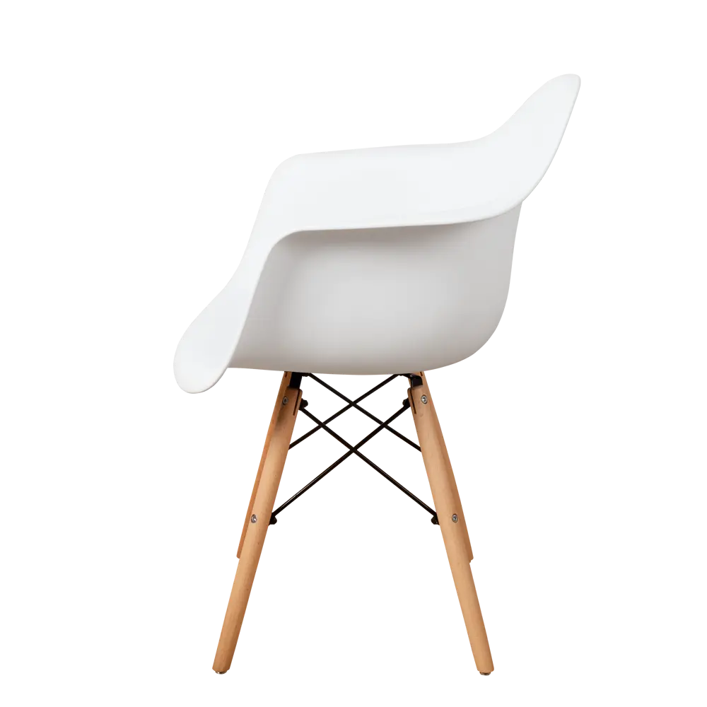 Фото 5 Комплект кухонных стульев 2 шт Derstuhl 330 wood 43x82x60 см полипропилен цвет белый Фото 5 Комплект кухонных стульев 2 шт Derstuhl 330 wood 43x82x60 см полипропилен цвет белый