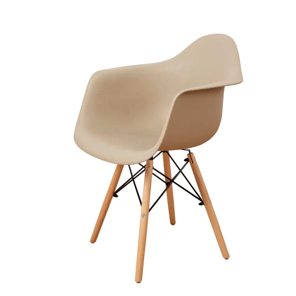 Фото 3 Кухонный стул Derstuhl 330 wood 43x82x60 см полипропилен цвет темно-бежевый