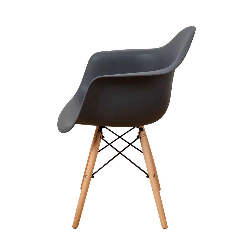 Фото 6 Кухонный стул Derstuhl 330 wood 43x82x60 см полипропилен цвет темно-серый Фото 6 Кухонный стул Derstuhl 330 wood 43x82x60 см полипропилен цвет темно-серый