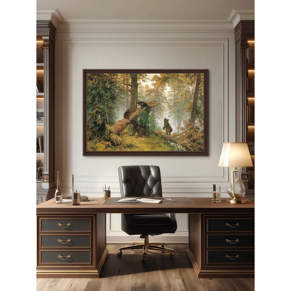 Фото 2 Картина в раме Grafis-art Утро в сосновом бору 92x132 см Фото 2 Картина в раме Grafis-art Утро в сосновом бору 92x132 см