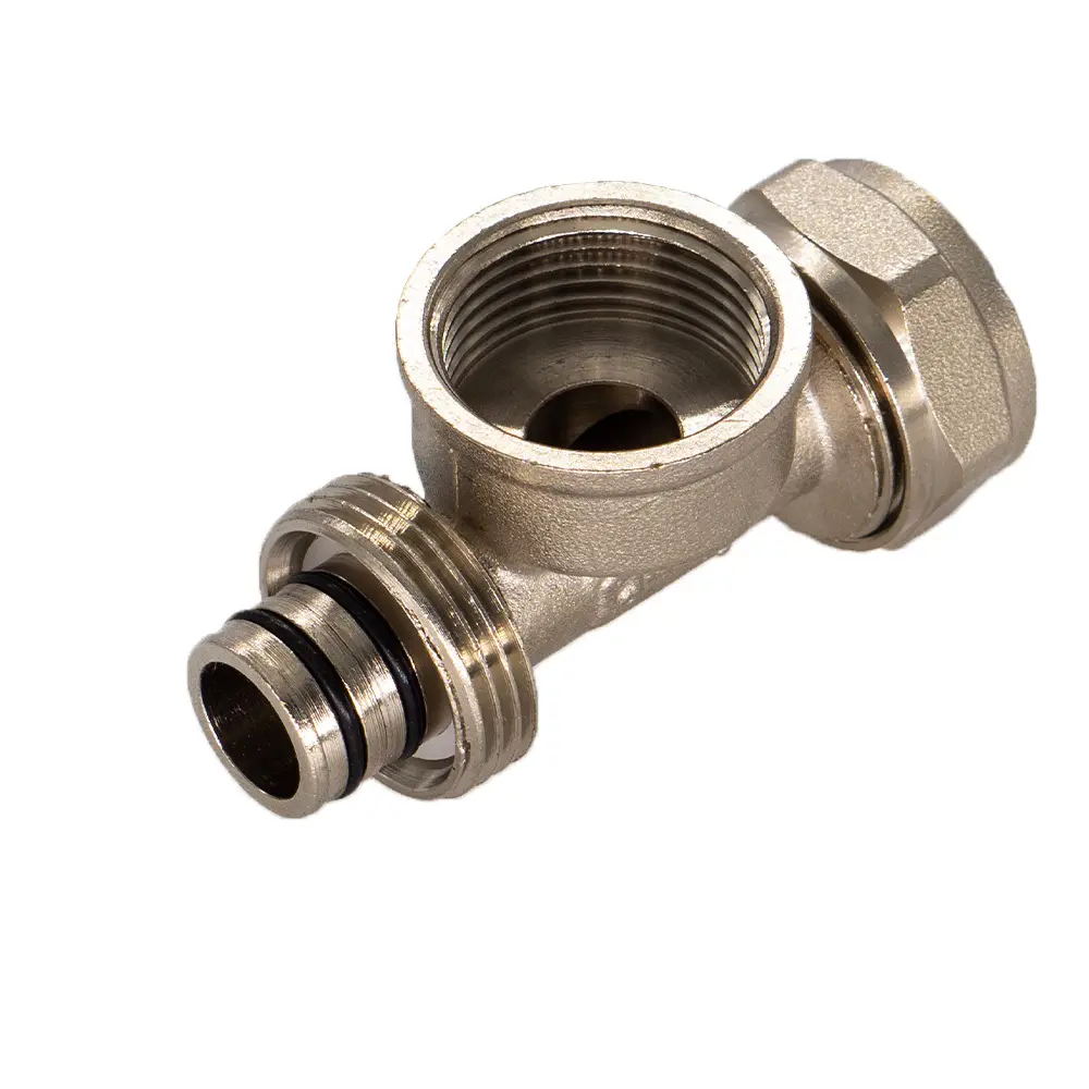 Фото 6 Тройник СТМ 16x3/4"x16 мм ВР латунь 5 шт CTF01634K5