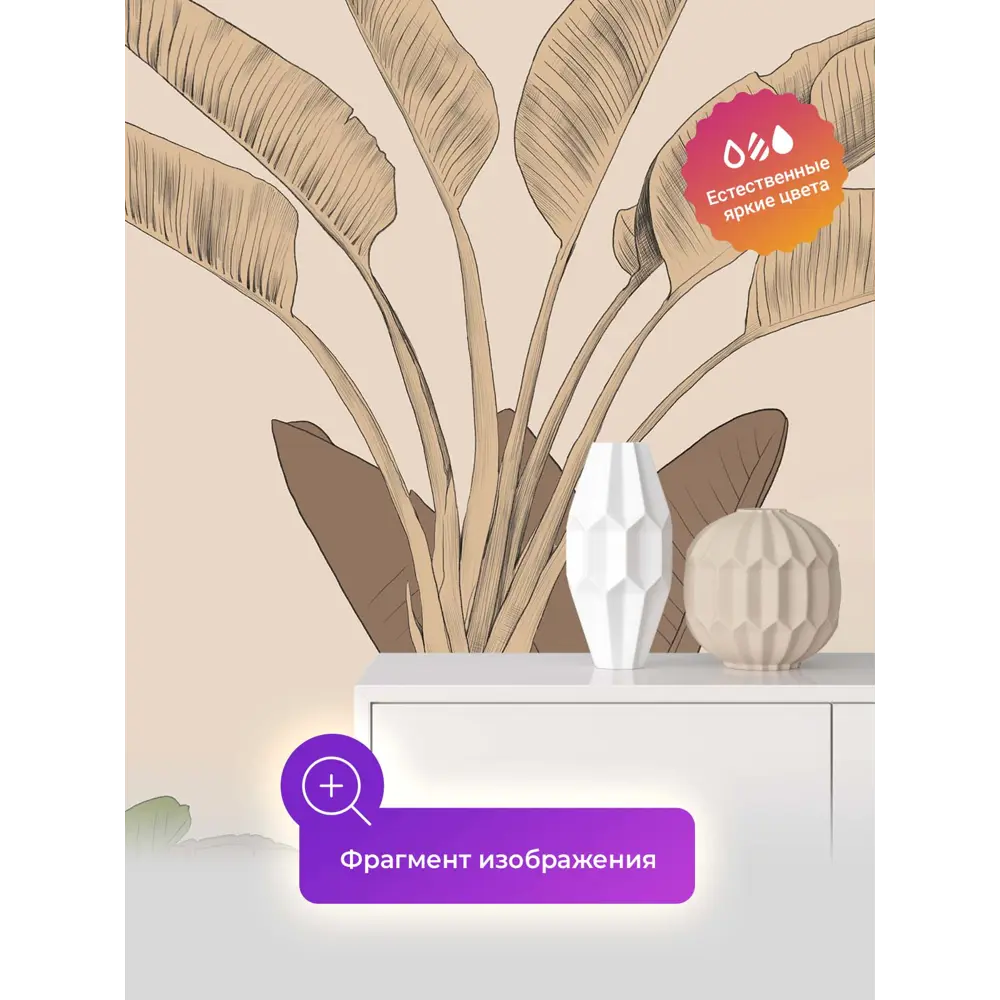 Фото 5 Фотообои флизелиновые Первое ателье Яркие банановые листья 200x270 см Фото 5 Фотообои флизелиновые Первое ателье Яркие банановые листья 200x270 см