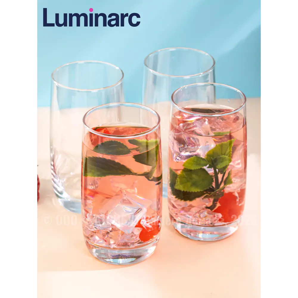 Фото 9 Кружка 330 мл Набор стаканов французский ресторанчик 330мл высокие 4шт Luminarc Стекло цвет прозрачный 4 шт