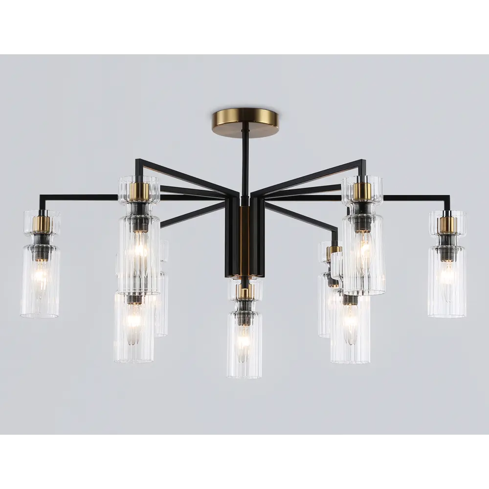 Фото Светильник подвесной Ambrella light Modern Lh56117 9 ламп 18 м² цвет черный Фото Светильник подвесной Ambrella light Modern Lh56117 9 ламп 18 м² цвет черный