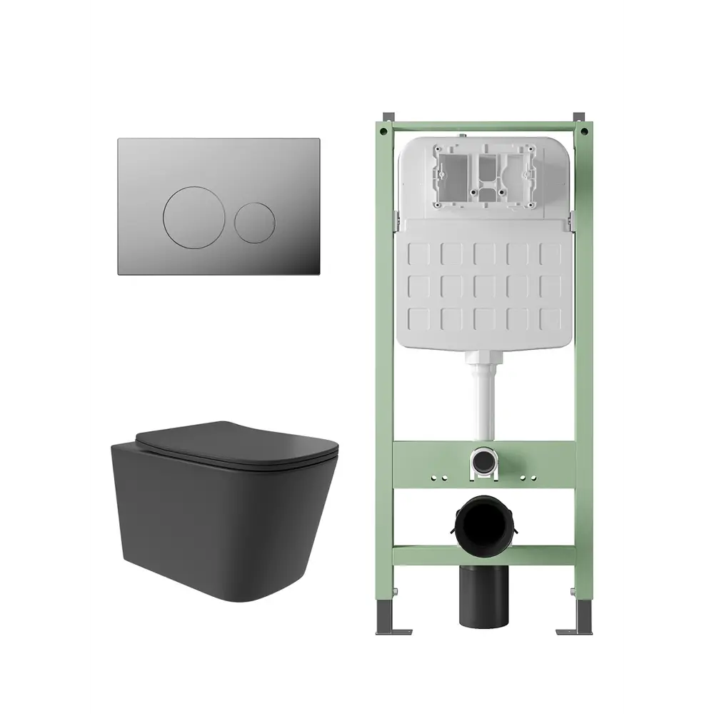 Фото 4 Комплект инсталляция с унитазом Alentori ALS.SIS1101.CRQV0240 цвет черный Фото 4 Комплект инсталляция с унитазом Alentori ALS.SIS1101.CRQV0240 цвет черный