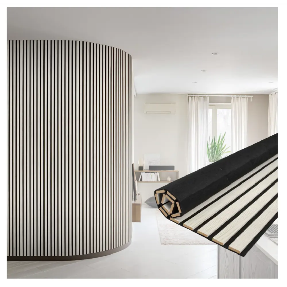 Фото 3 Панель акустическая 3D МДФ Stella лиственница лагерта 0.9x60x278 см