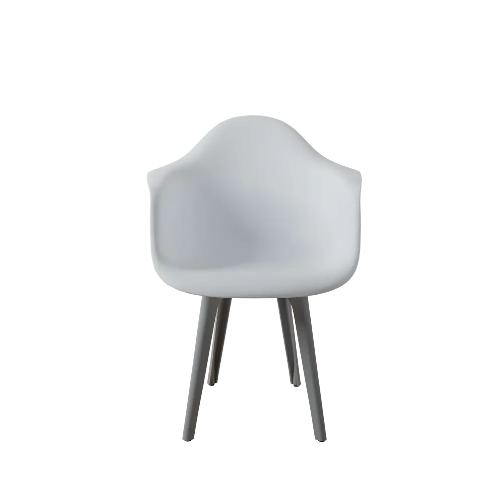 Фото 4 Стул/кресло Derstuhl 330 plast grey DSL045.201.4 43x82x58 см полипропилен цвет белый Фото 4 Стул/кресло Derstuhl 330 plast grey DSL045.201.4 43x82x58 см полипропилен цвет белый