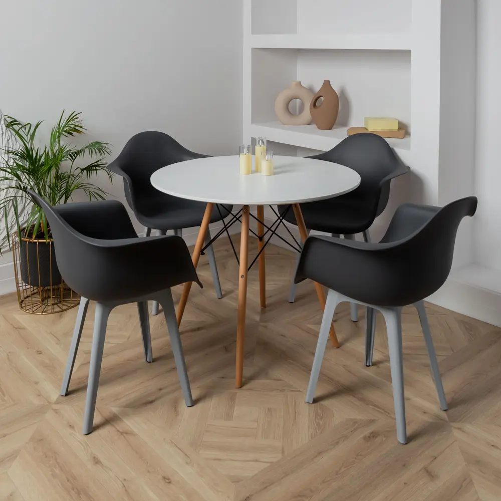 Фото 2 Стул/кресло Derstuhl 330 plast grey DSL045.203 43x82x58 см полипропилен цвет темно-серый Фото 2 Стул/кресло Derstuhl 330 plast grey DSL045.203 43x82x58 см полипропилен цвет темно-серый