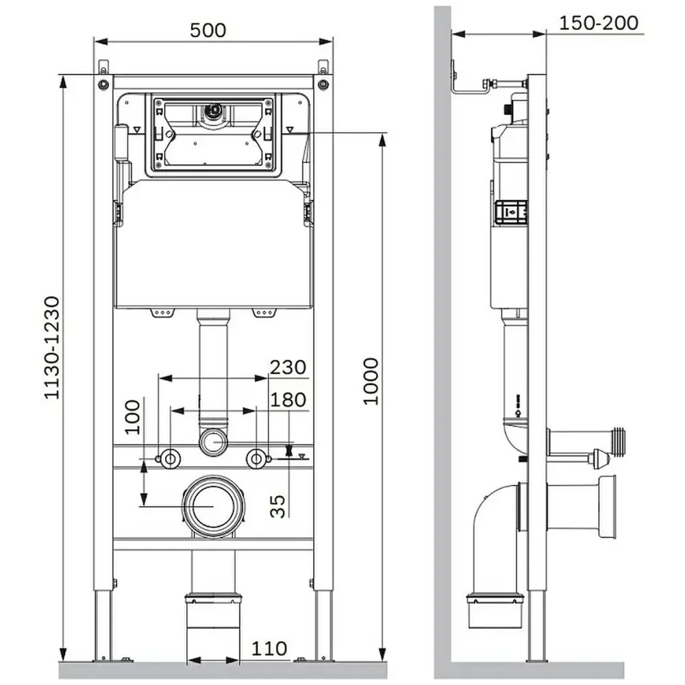Фото 6 Инсталляция AM.PM I012709.0238 PrimeFit с клавишей слива PrimeFit S матовый черный унитаз Long 52x36.5 Vortex Soft-Close глянцевый белый овал Фото 6 Инсталляция AM.PM I012709.0238 PrimeFit с клавишей слива PrimeFit S матовый черный унитаз Long 52x36.5 Vortex Soft-Close глянцевый белый овал