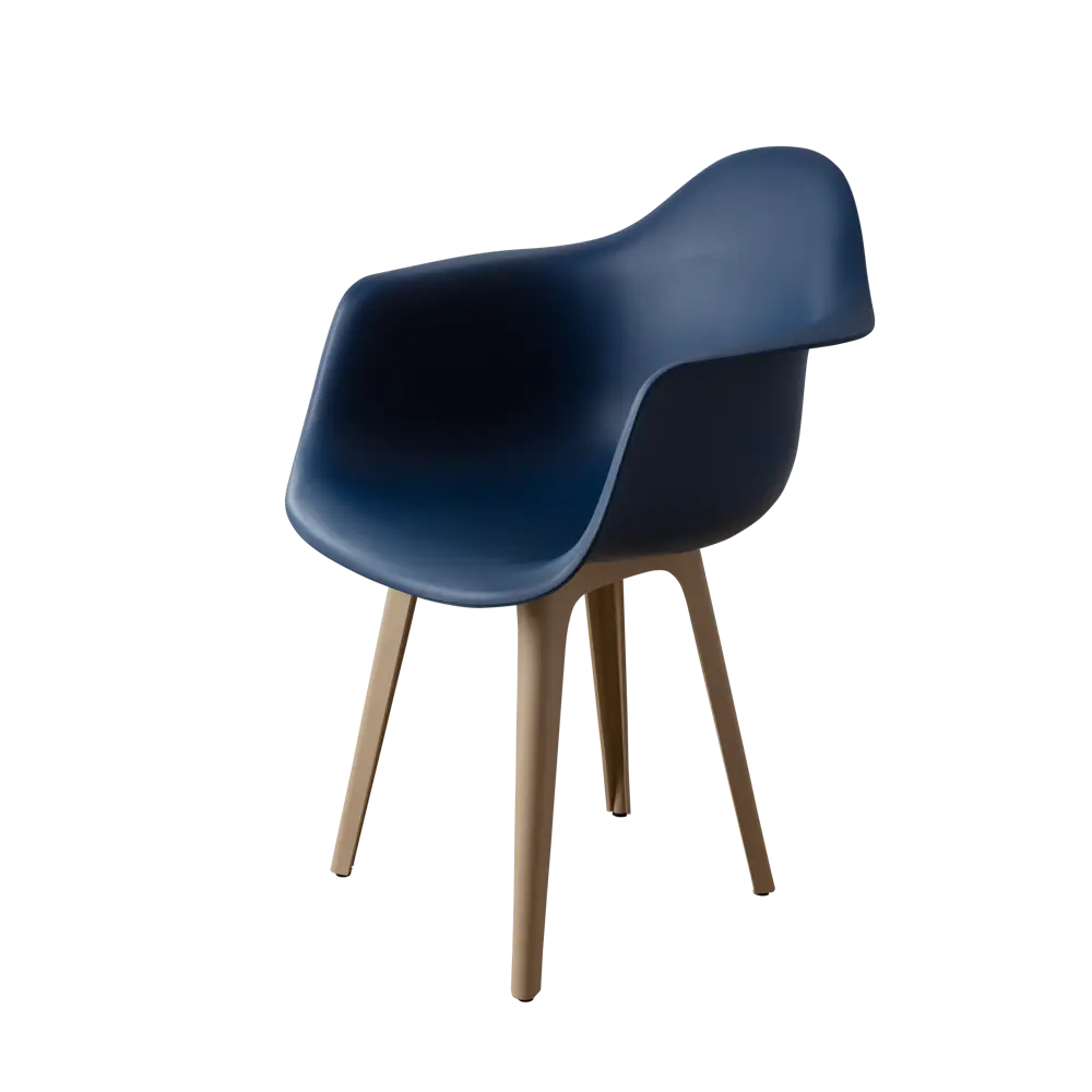 Фото 3 Стул/кресло Derstuhl 330 plast dark beige DSL045.517 43x82x58 см полипропилен цвет темно-синий