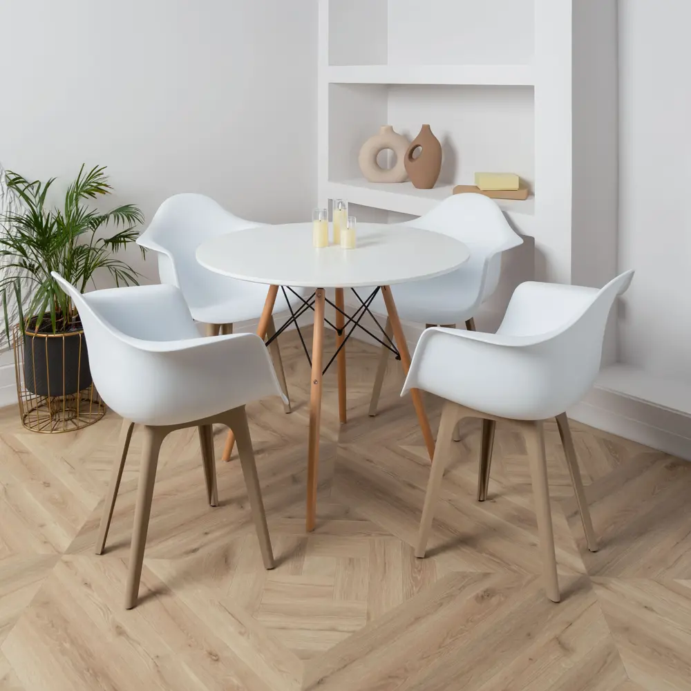 Фото 2 Стул/кресло Derstuhl 330 plast dark beige DSL045.501 43x82x58 см полипропилен цвет белый Фото 2 Стул/кресло Derstuhl 330 plast dark beige DSL045.501 43x82x58 см полипропилен цвет белый