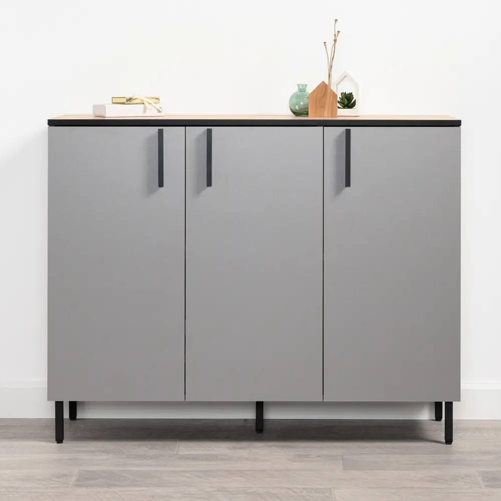 Фото 12 Комод Egregor Оливия 16.244.03 110.4х36х87.4 см ЛДСП цвет серый шифер/гикори рокфорд натуральный/черный Фото 12 Комод Egregor Оливия 16.244.03 110.4х36х87.4 см ЛДСП цвет серый шифер/гикори рокфорд натуральный/черный