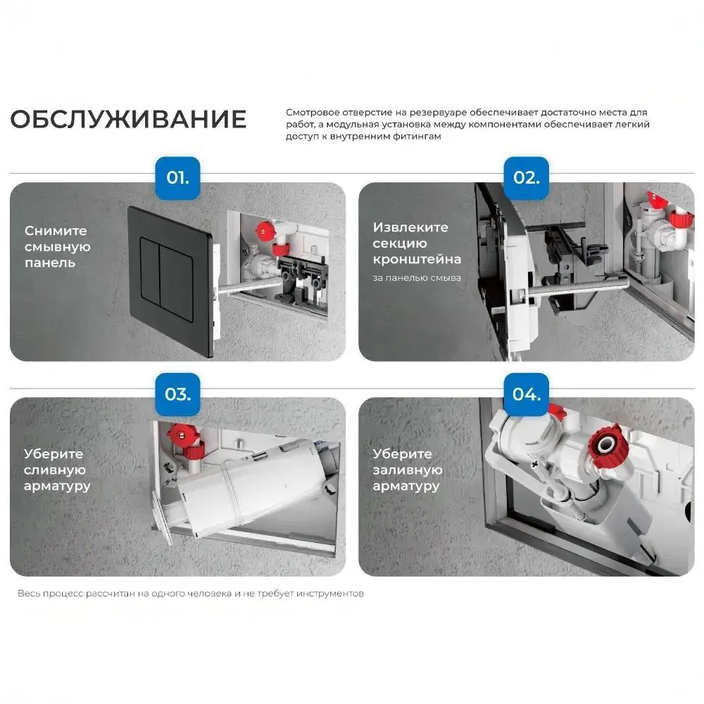 Фото 12 Комплект инсталляция с унитазом Iberica blanca IB001.BLA.234.112 цвет белый