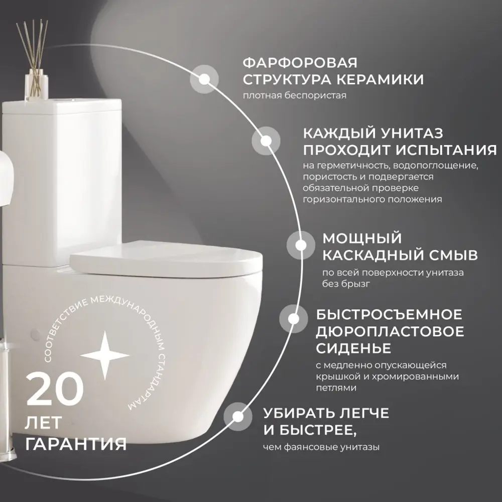 Фото 8 Комплект инсталляция с унитазом Iberica blanca IB001.BLA.234.215 цвет белый Фото 8 Комплект инсталляция с унитазом Iberica blanca IB001.BLA.234.215 цвет белый