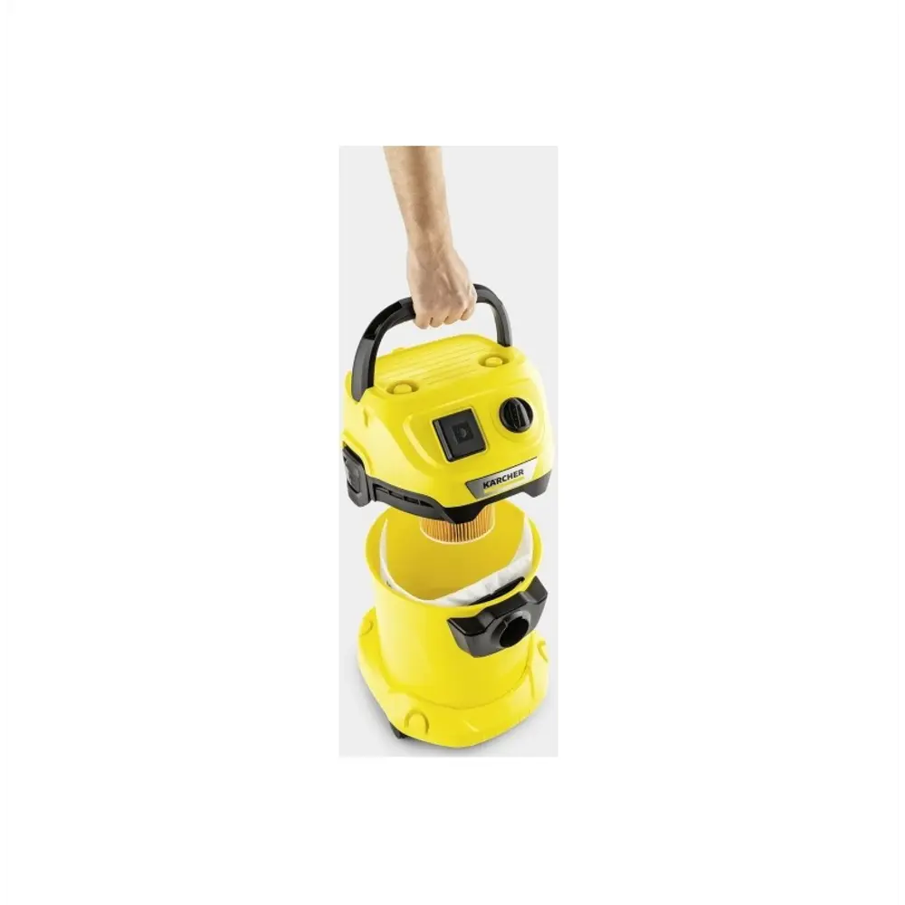 Фото 3 Пылесос Karcher WD 3 P V-17/4/20 (YYY) 1000Вт желтый Фото 3 Пылесос Karcher WD 3 P V-17/4/20 (YYY) 1000Вт желтый
