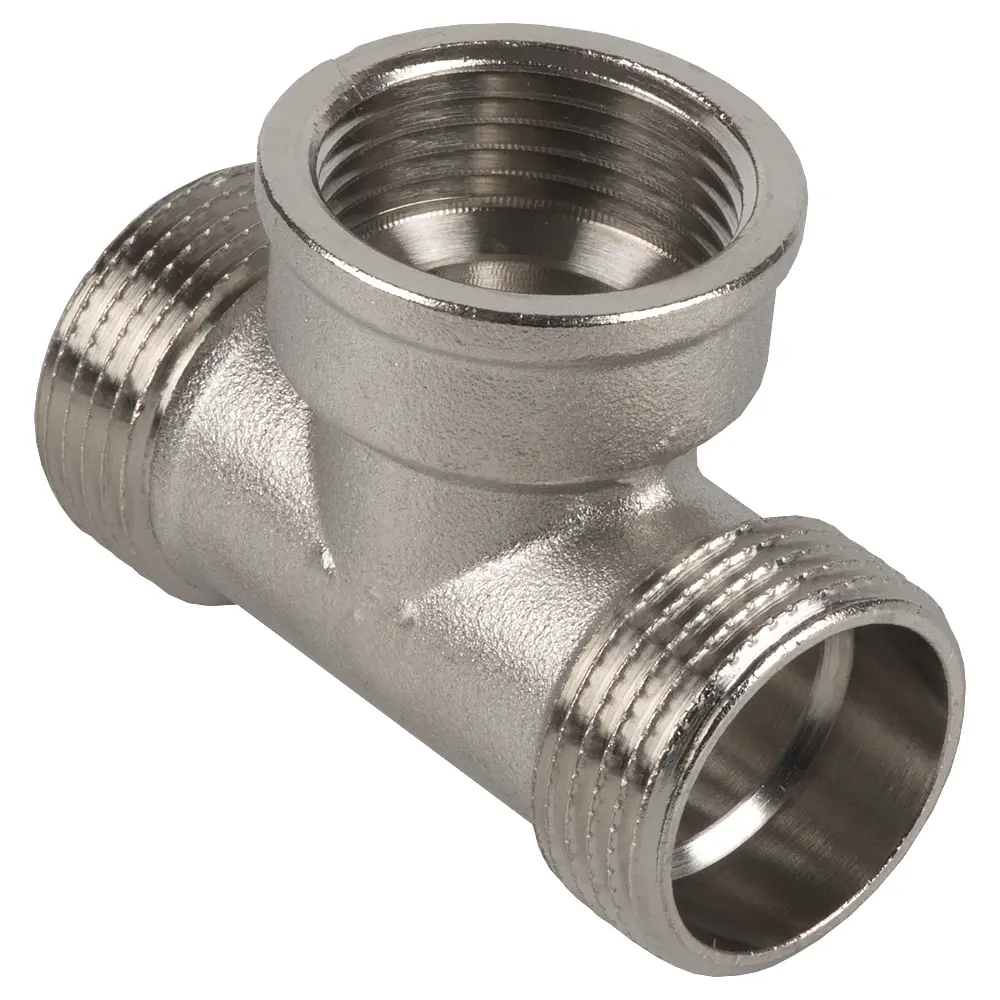 Фото 3 Тройник СТМ 3/4"x3/4"x3/4" ВР-НР латунь CRTMFM34