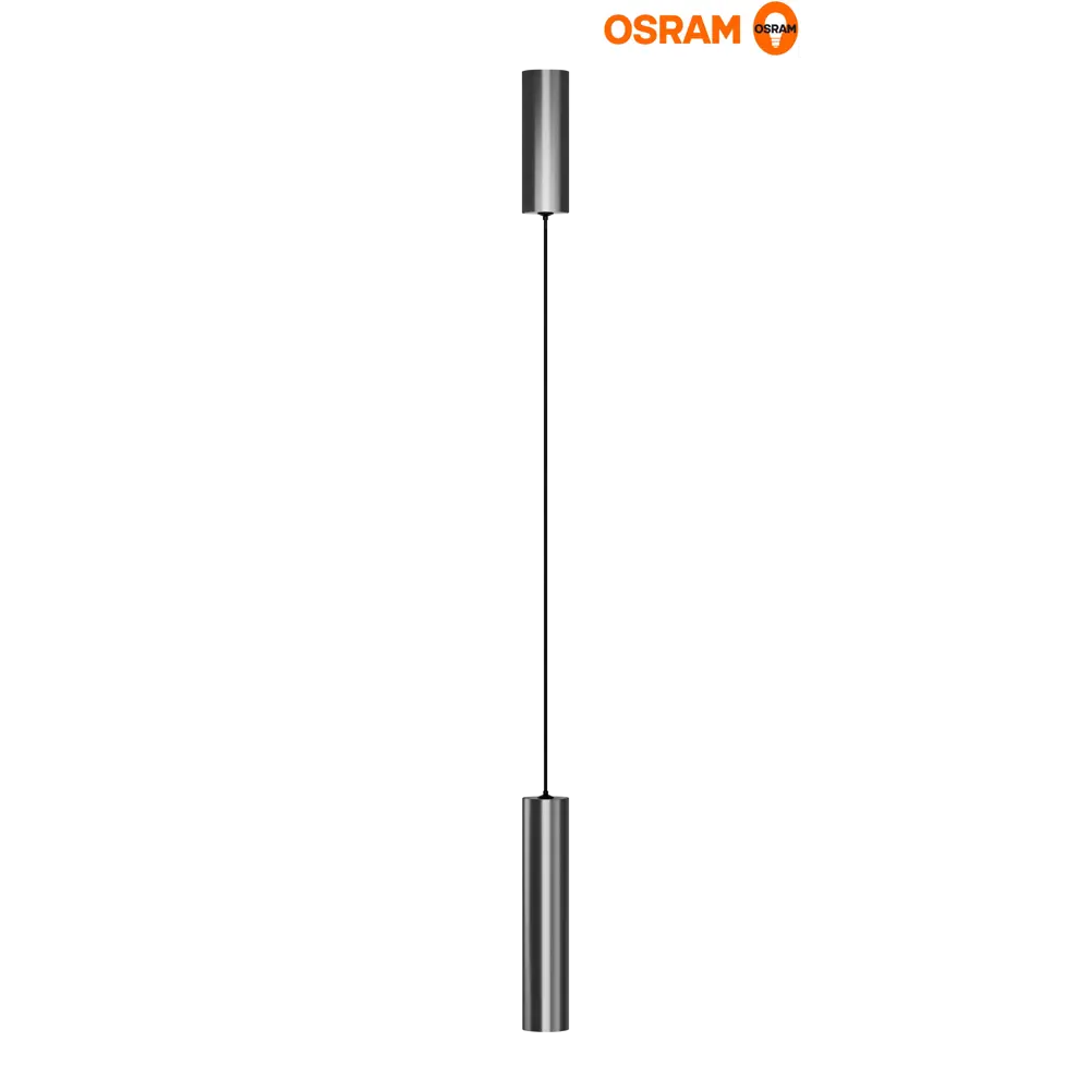 Фото Подвесной декоративный светильник Osram Tube 10W никель Фото Подвесной декоративный светильник Osram Tube 10W никель
