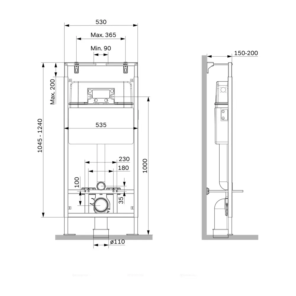 Фото 6 Комплект инсталляция с унитазом Alentori I012710.0151AL.FLU40106.W цвет белый