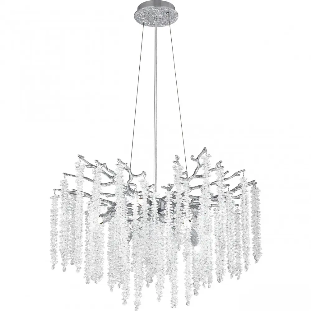 Фото Люстра подвесная Arte milano Milan23 239801/d600/8/a cr 8 ламп 16 м² цвет никель Фото Люстра подвесная Arte milano Milan23 239801/d600/8/a cr 8 ламп 16 м² цвет никель